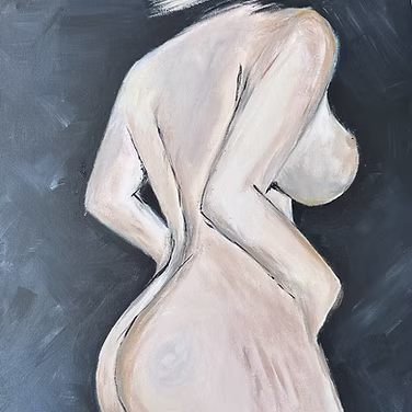 akrüülmaalimine, naine - töötuba - black cat rüütli tänav - pärnu